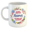 Kubek, Podkładka i Poszewka z Nadrukiem dla Mamy - Prezent na Dzień Matki - Zestaw Prezentowy dla Mamy - Dla Mnie Jesteś Całym Światem
