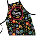 Fartuch z Nadrukiem dla Mamy + Zestaw Narzędzi Ogrodowych + Nasiona - Prezent na Dzień Matki - Zestaw Prezentowy dla Mamy - Folk