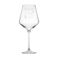 Kieliszek XXL do Wina z Grawerem - Prezent z Imieniem Dla Niej - Duży Kieliszek Do Wina - Wino nie Pyta