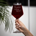 Kieliszek XXL do Wina z Grawerem - Prezent z Imieniem Dla Niej - Duży Kieliszek Do Wina -  Wine Not?