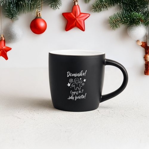 Kubek z Imieniem Na Święta - Kubek Prezent Na Mikołaja, Święta - Idą Święta!