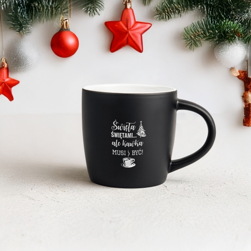 Kubek z Imieniem Na Święta - Kubek Prezent Na Mikołaja - Kawka Musi Być