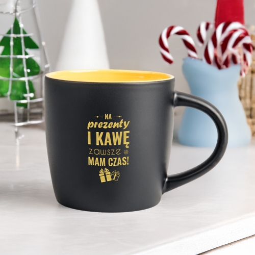 Kubek z Imieniem Na Święta - Kubek Prezent Na Mikołaja - Na Prezenty Zawsze Jest Czas
