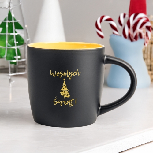 Kubek z Imieniem Na Święta - Kubek Prezent Na Mikołaja - Wesołych Świąt