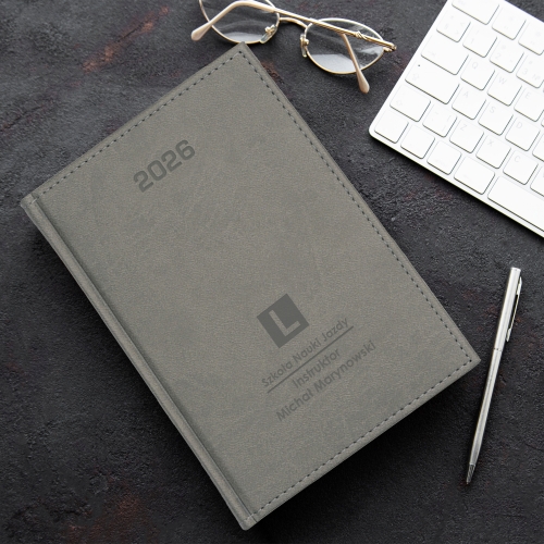 Kalendarz Dzienny dla Instruktora - Prezent Dla Instruktora z Imieniem  - Planer 