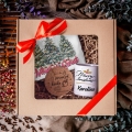 Kubek, Podkładka i Poszewka z Nadrukiem na Mikołaja - Prezent na Święta, Gwiazdkę - Zestaw Prezentowy Na Mikołaja - Merry Christmas