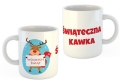 Kubek, Podkładka i Poszewka z Nadrukiem na Mikołaja - Prezent na Święta, Gwiazdkę - Zestaw Prezentowy Na Mikołaja - Reniferek