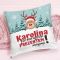 Kubek, Podkładka i Poszewka z Nadrukiem na Mikołaja - Prezent na Święta, Gwiazdkę - Zestaw Prezentowy Na Mikołaja - Reniferek