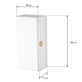 Skrzynka na Alkohol Biała z Grawerem - Prezent na Chrzciny dla Dziecka - Gdy Nadejdzie Dzień - Gołąbek