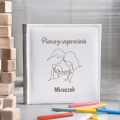 Album Biały Na Zdjęcia z Grawerem Na Narodziny - Prezent Z Okazji Narodzin - Rodzina