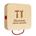 Zestaw Majsterkowicza dla Dziecka - Drewniane Narzędzia w Walizce dla Dziecka - Złota Rączka