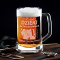 Nosidło z kuflem na Piwo z Grawerem - Prezent Podziękowanie Dla Idealnego Świadka