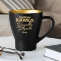 Zestaw Kubków z Grawerem - Prezent dla Babci i Dziadka - Kubki Biały i Czarny - Zestaw Prezentowy dla Dziadków - Prezent Dla Babci i Dziadka - Ulubiona Kawka