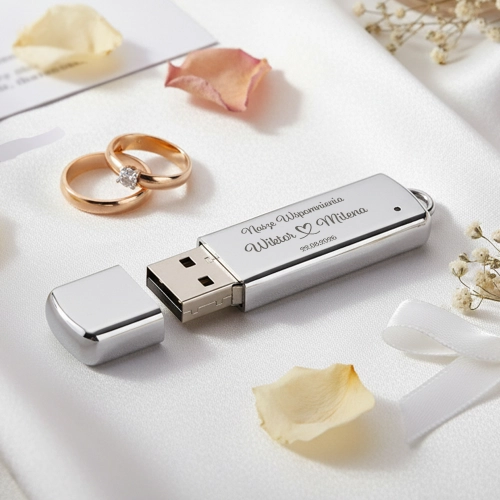 Pendrive Na Zdjęcia  - Prezent Dla Gości, Rodziców - Pamięć Na Zdjęcia z Wesela - Serce