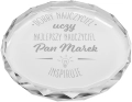 Statuetka na Dzień Nauczyciela - Kryształowy Medal Prezent dla Nauczyciela - Najlepszy Nauczyciel Inspiruje