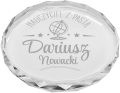 Statuetka na Dzień Nauczyciela - Kryształowy Medal Prezent dla Nauczyciela - Nauczyciel z Pasją