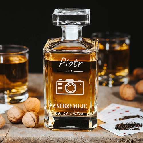  Karafka do Whisky z Grawerem - Prezent dla Fotografa - Prosta