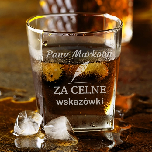 Szklanka do Whisky z Grawerem - Prezent dla Promotora