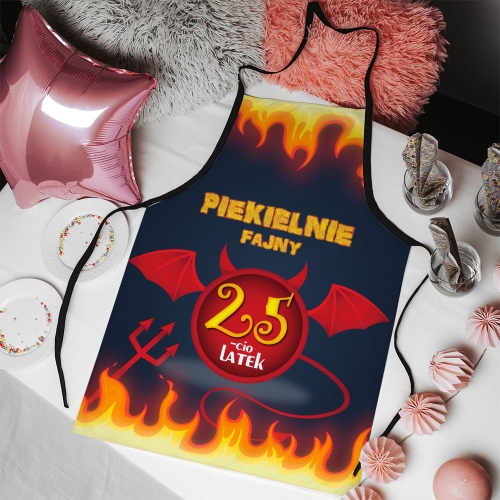 Fartuch kuchenny z nadrukiem na urodziny