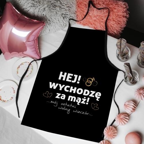 Fartuch kuchenny z nadrukiem na wieczór panieński