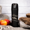 Kubek termiczny z grawerem dla podróżnika czarny