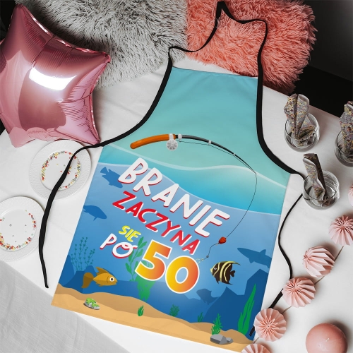 Fartuch kuchenny z nadrukiem na urodziny