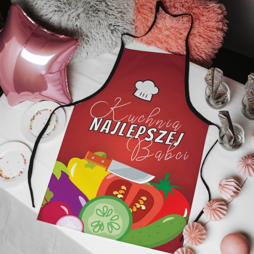 Fartuch dla babci z nadrukiem