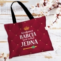 Torba Na Zakupy z Nadrukiem dla Babci - Prezent na Dzień Babci - Królowa Babcia Jest Tylko Jedna