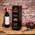 Skrzynka na wino z grawerem dla mamy zamykana