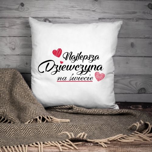 Poduszka z nadrukiem dla dziewczyny
