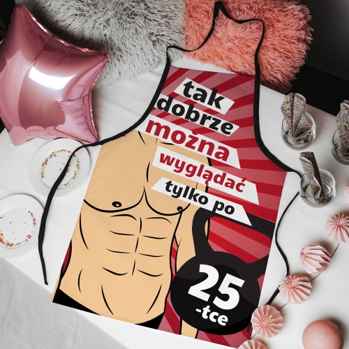 Fartuch kuchenny z nadrukiem na urodziny