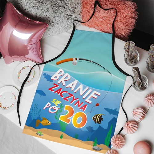 Fartuch kuchenny z nadrukiem na urodziny