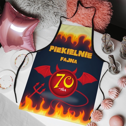 Fartuch kuchenny z nadrukiem na urodziny