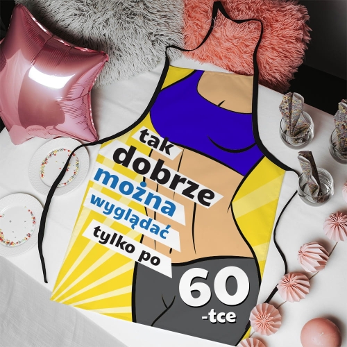 Fartuch kuchenny z nadrukiem na urodziny