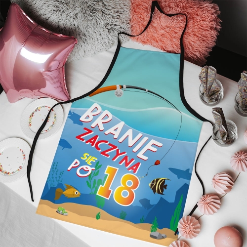 Fartuch kuchenny z nadrukiem na urodziny