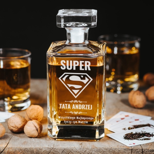 Karafka do whisky z grawerem dla taty