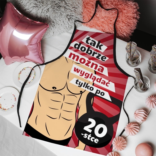 Fartuch kuchenny z nadrukiem na urodziny