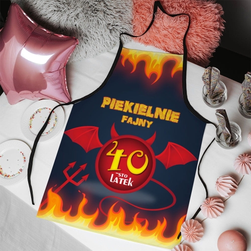 Fartuch kuchenny z nadrukiem na urodziny