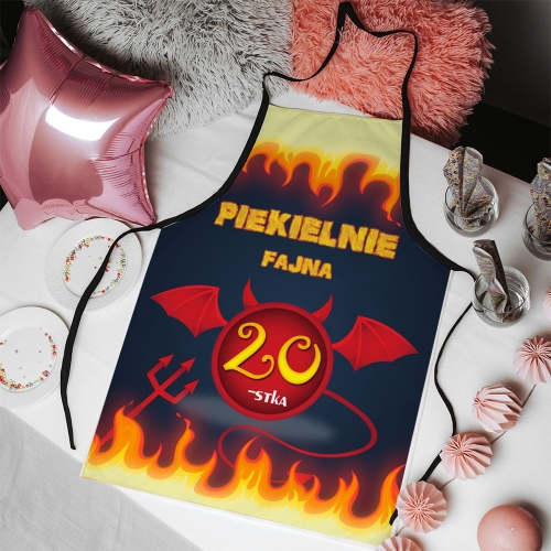 Fartuch kuchenny z nadrukiem na urodziny