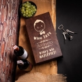 Podwójna skrzynka na wino z grawerem dla taty