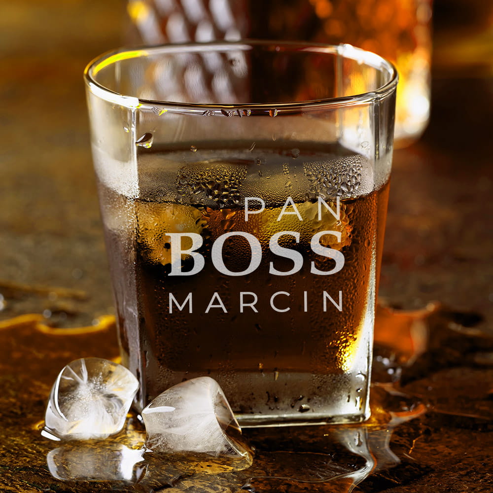 Szklanka Do Whisky z Grawerem - Prezent dla Szefa - Pan Boss