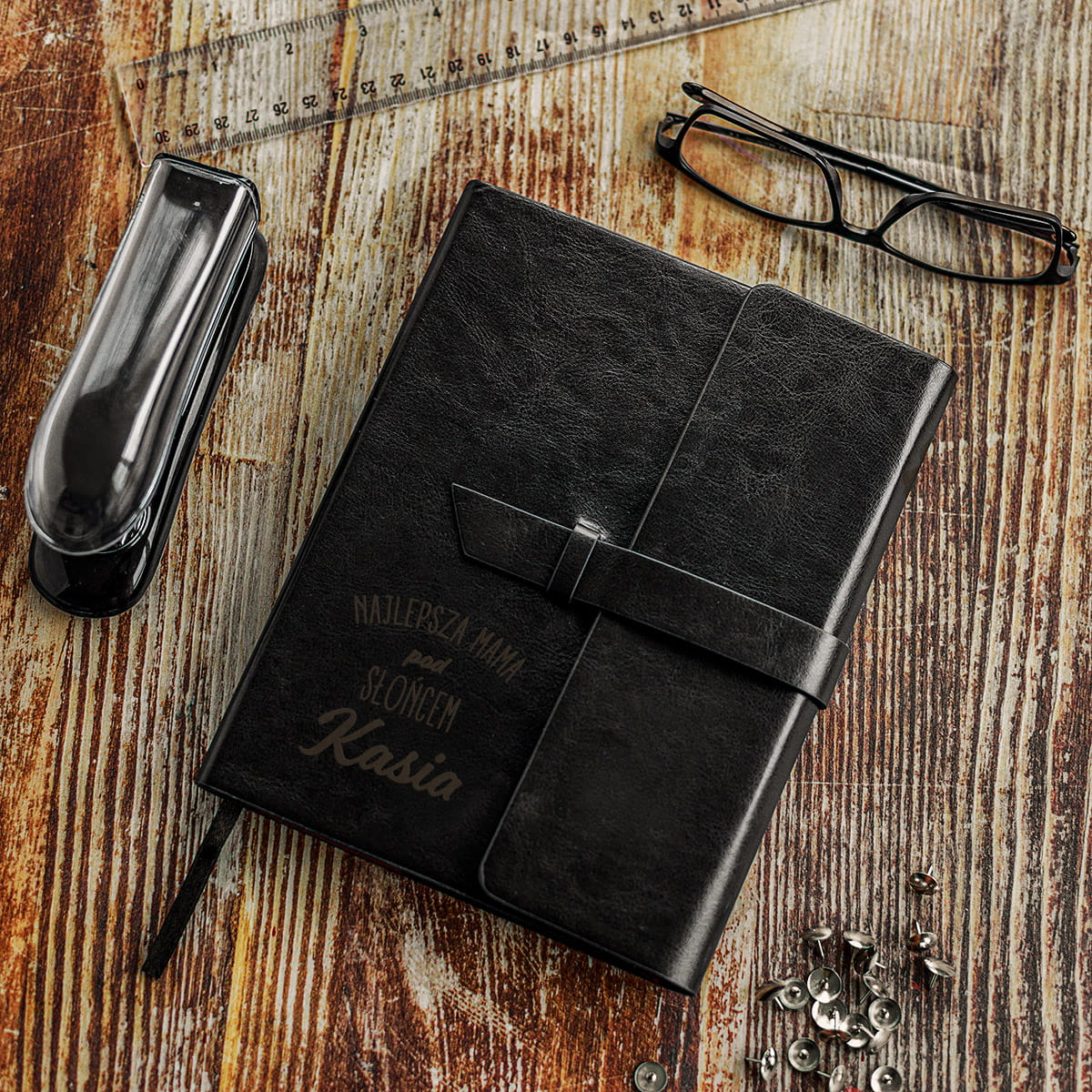 Notes dla Mamy z Grawerem - Prezent na Dzień Matki z Imieniem - Najlepsza Mama pod Słońcem