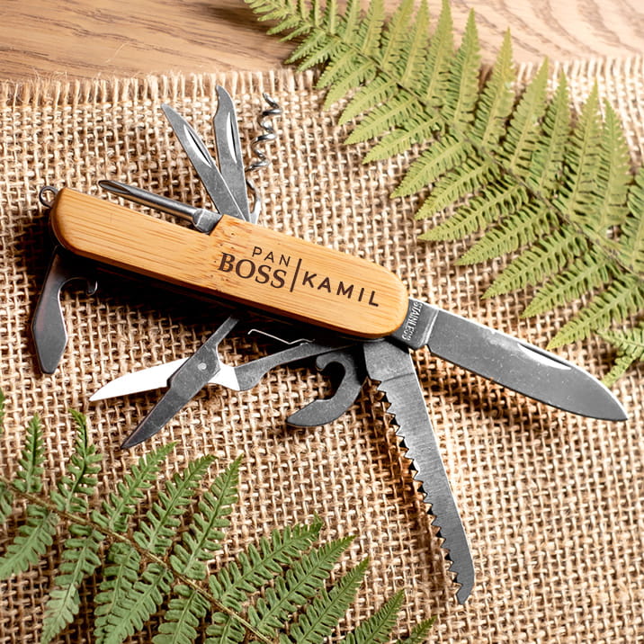 Scyzoryk z Grawerem - Prezent na Dzień Chłopaka - Pan Boss
