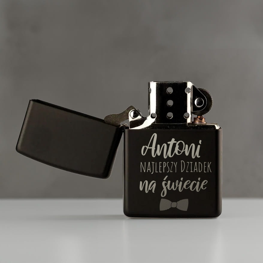 Zapalniczka Benzynowa z Grawerem dla Dziadka- Prezent na Dzień Dziadka - Najlepszy Dziadek