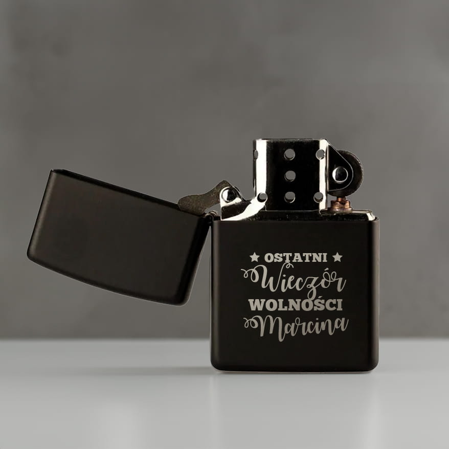 Zapalniczka Benzynowa z Grawerem - Prezent na Wieczór Kawalerski - Ostatni Wieczór Wolności