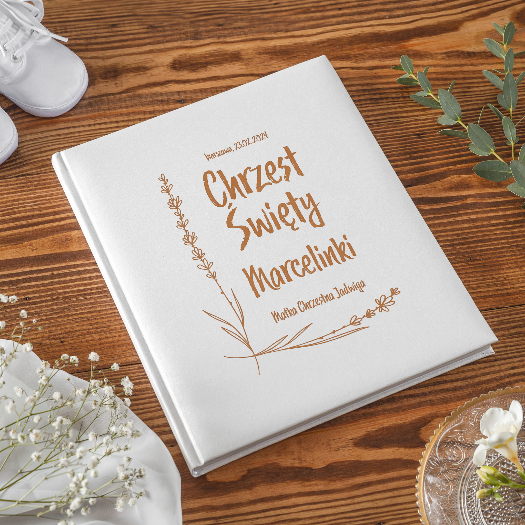 Baśnie Prezent na Chrzest Święty - Pamiątka Na Chrzciny Pierwsze Bajeczki Książeczka - Gałązki