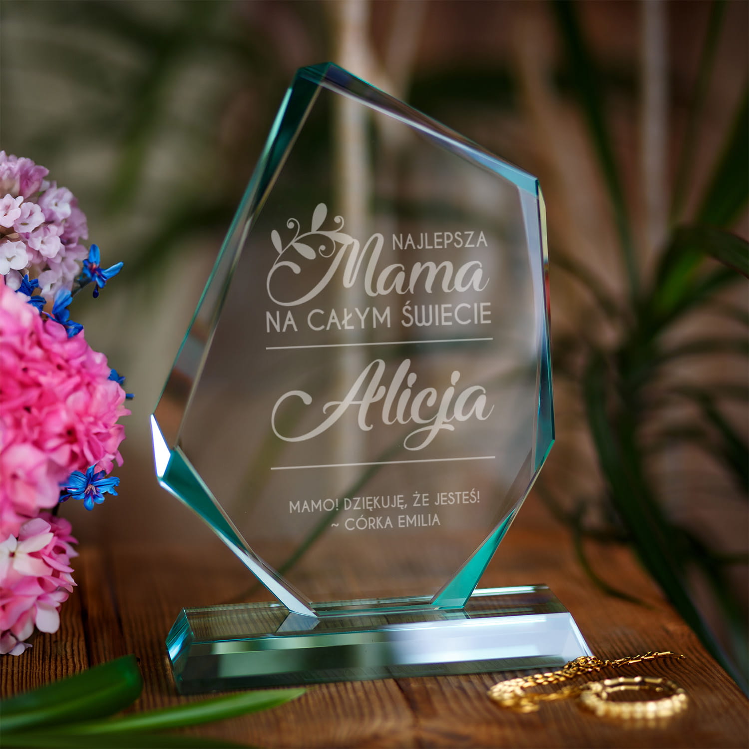 Statuetka Dla Mamy Prezent na Dzień Matki Trofeum Dla Mamy - Najlepsza Mama Na Świecie