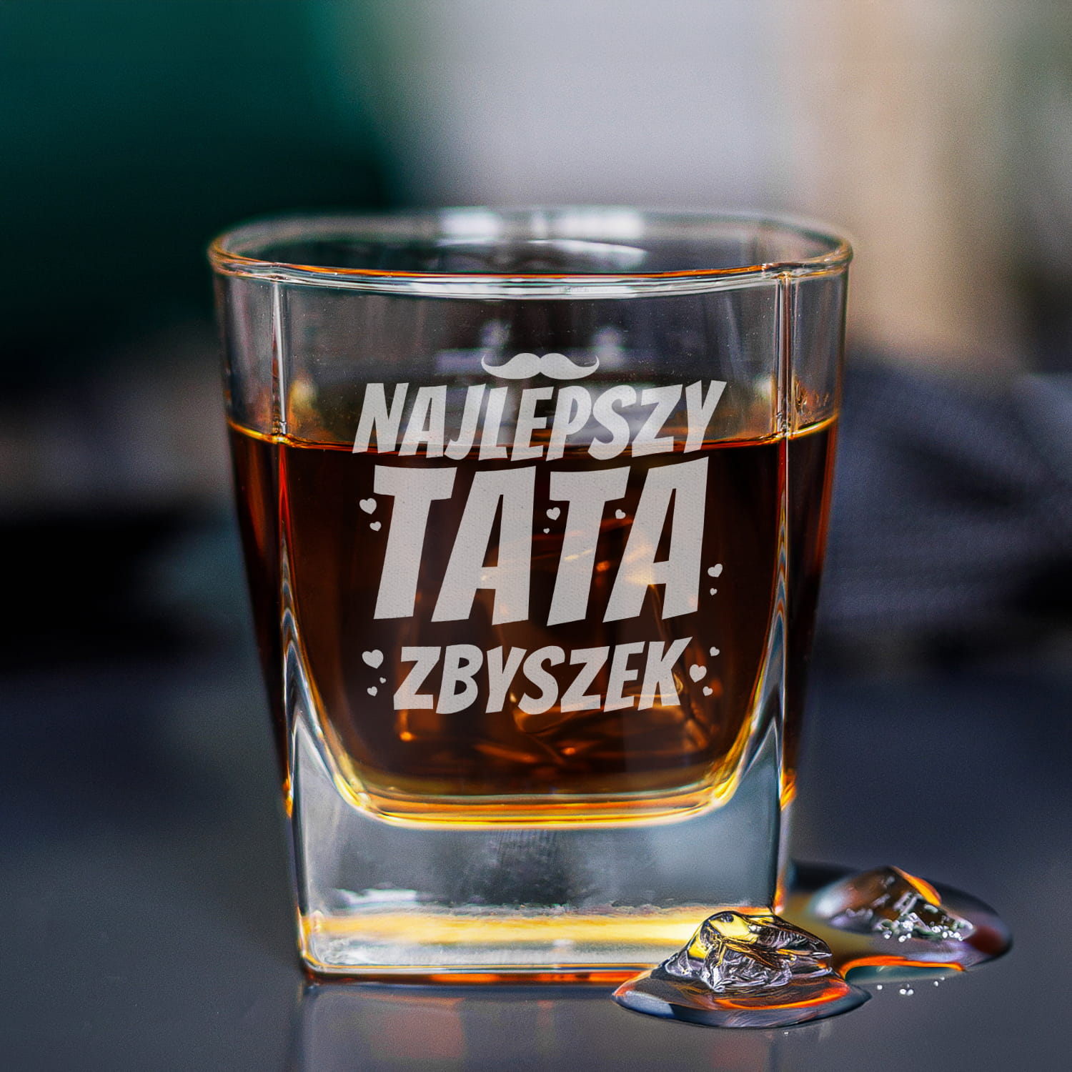 Szklanka Do Whisky z Grawerem dla Taty - Prezent na Dzień Ojca z Imieniem - Najlepszy Tata