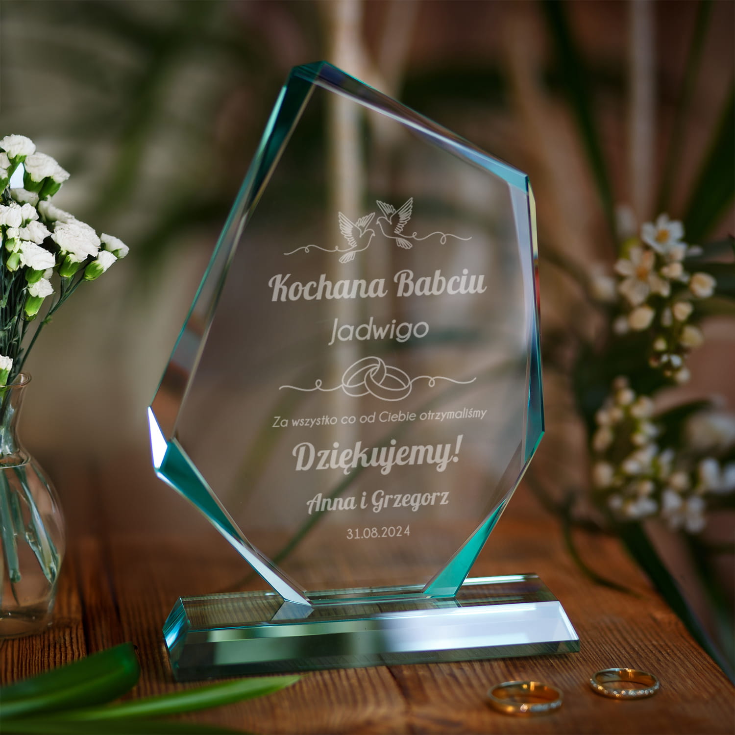 Statuetka Podziękowanie dla Babci - Podziękowanie dla Babci na Ślub - Kochana Babciu - Duża