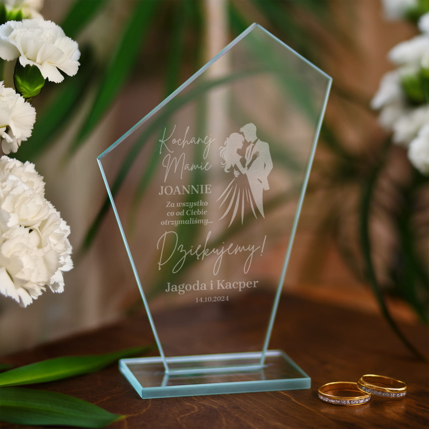 Statuetka Podziękowanie dla Rodziców - Podziękowanie dla Mamy na Ślub - Kochanej Mamie